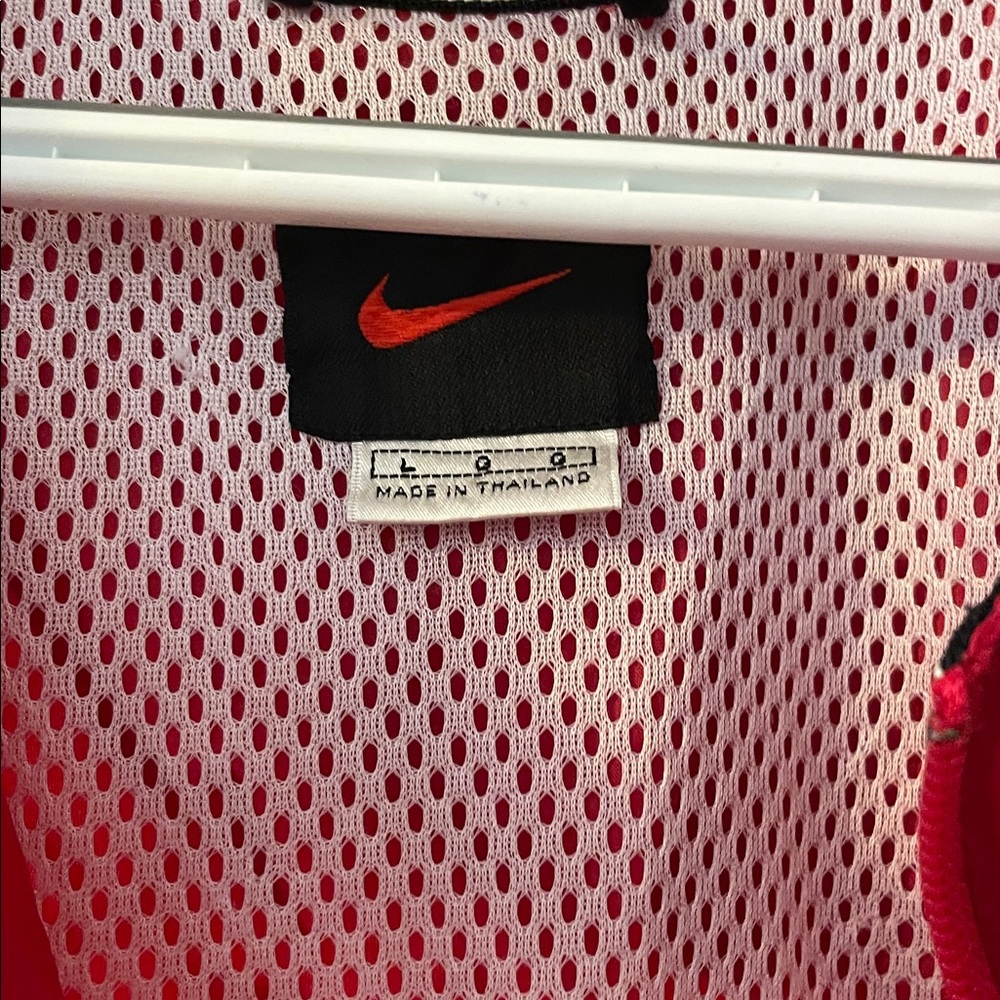 Nike Red Pullover Nylon Windbreaker - image 3